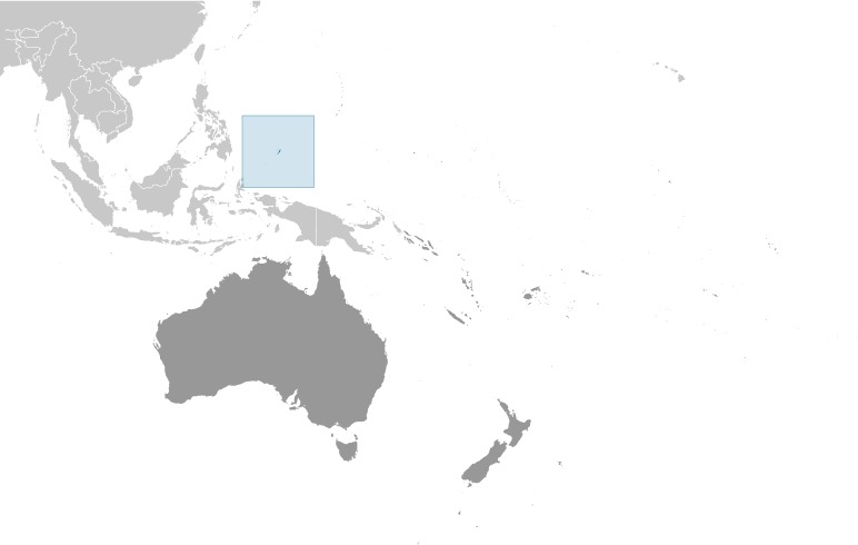 Palau Location Map