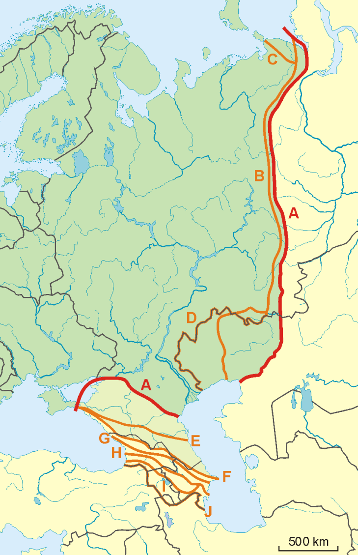 Ural River Europe Asia Border