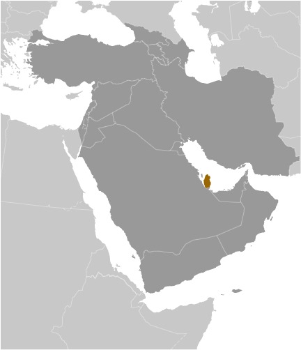 Qatar Location Map