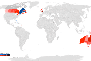 Support The Monarchy (Red) vs Becoming a Republic (Blue) Across The Countries Where The King Is The Head Of State