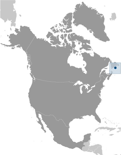 Saint Pierre and Miquelon Location Map