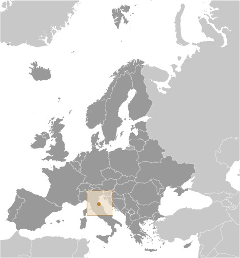 San Marino Location Map