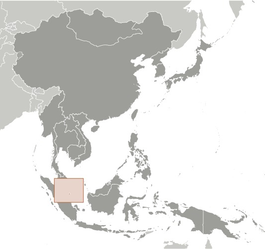 Singapore Location Map