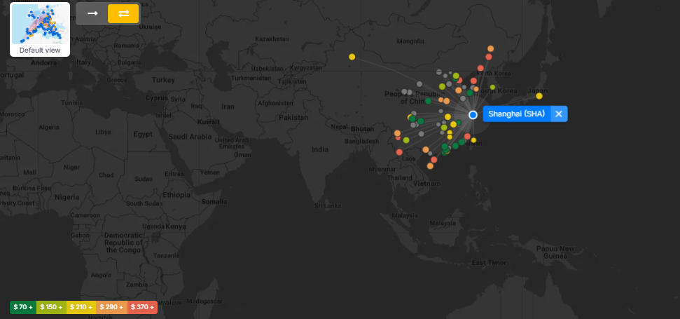 Flight Prices From Shanghai Hongqiao International Airport