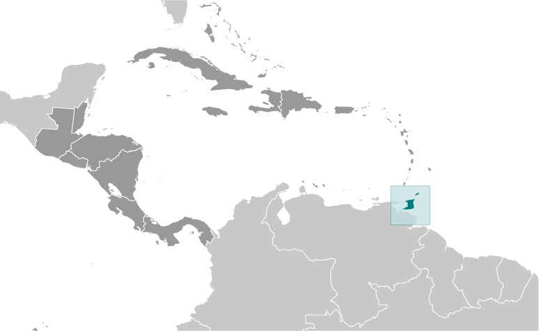 Trinidad and Tobago Location Map