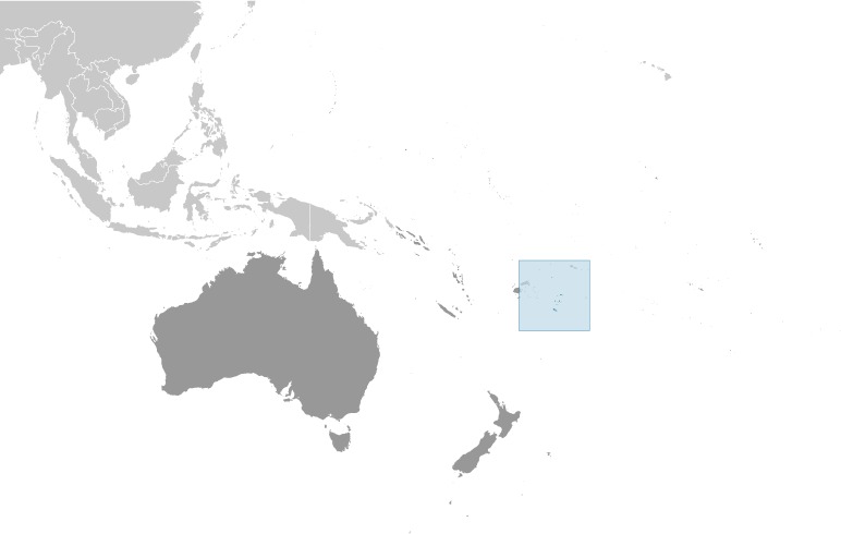 Tonga Location Map