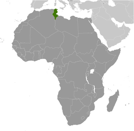 Tunisia Location Map