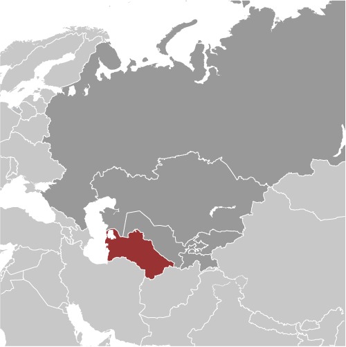 Turkmenistan Location Map