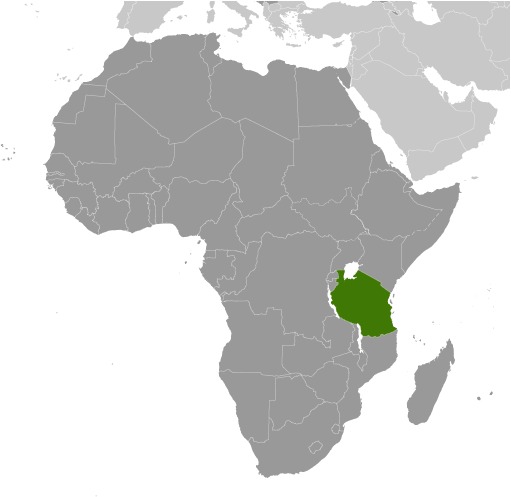 Tanzania Location Map