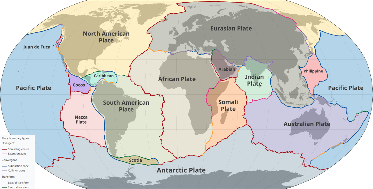 Map Of The World s Tectonic Plates Brilliant Maps Map Of The World s Tectonic Plates Brilliant Maps