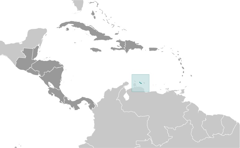 Curacao Location Map