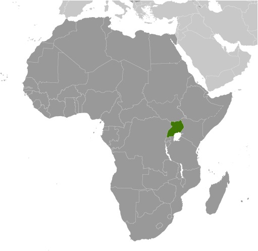 Uganda Location Map