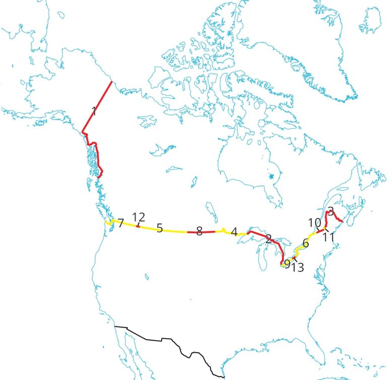 The Canada-US Border Is The Longest International Border In The World ...