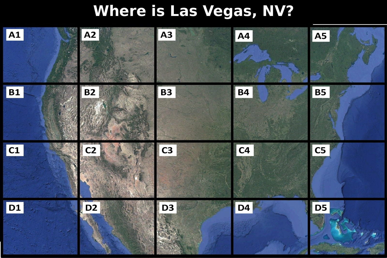 Where is Las Vegas, NV map quiz