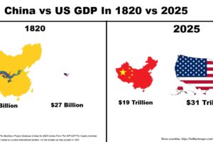 7 Maps Comparing US GDP In 1820 vs 2025