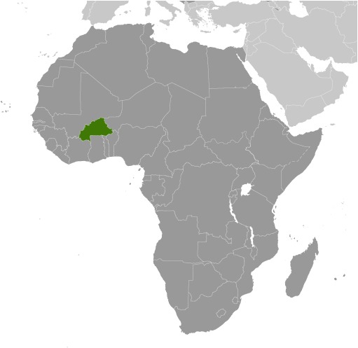 Burkina Faso Location Map