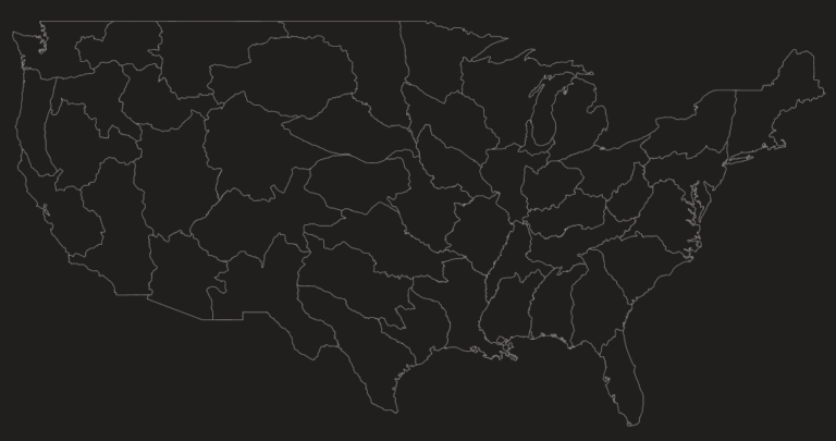 US State Borders Using Only Rivers & Mountains - Brilliant Maps