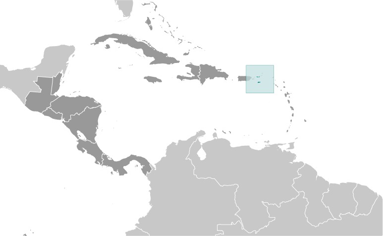 Virgin Islands Location Map