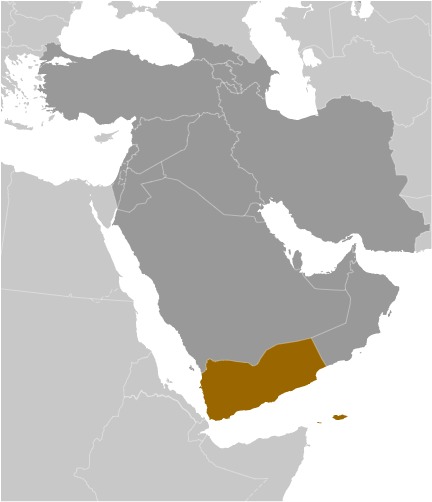 Yemen Location Map