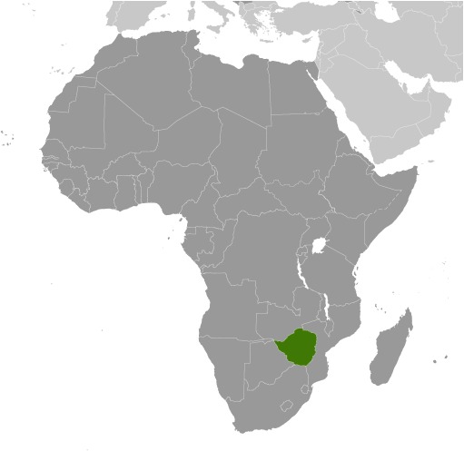 Zimbabwe Location Map