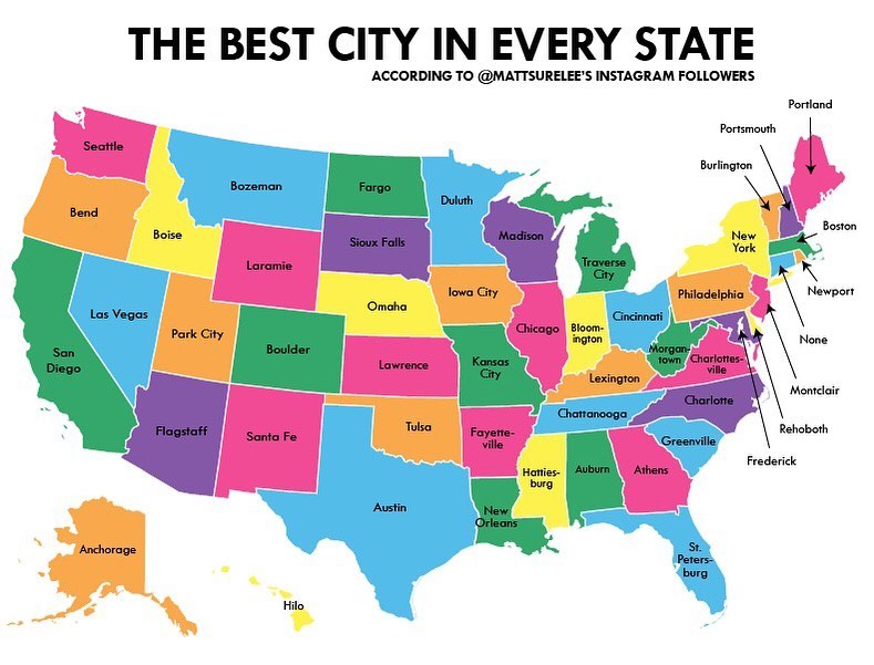 The Best City In Every US State