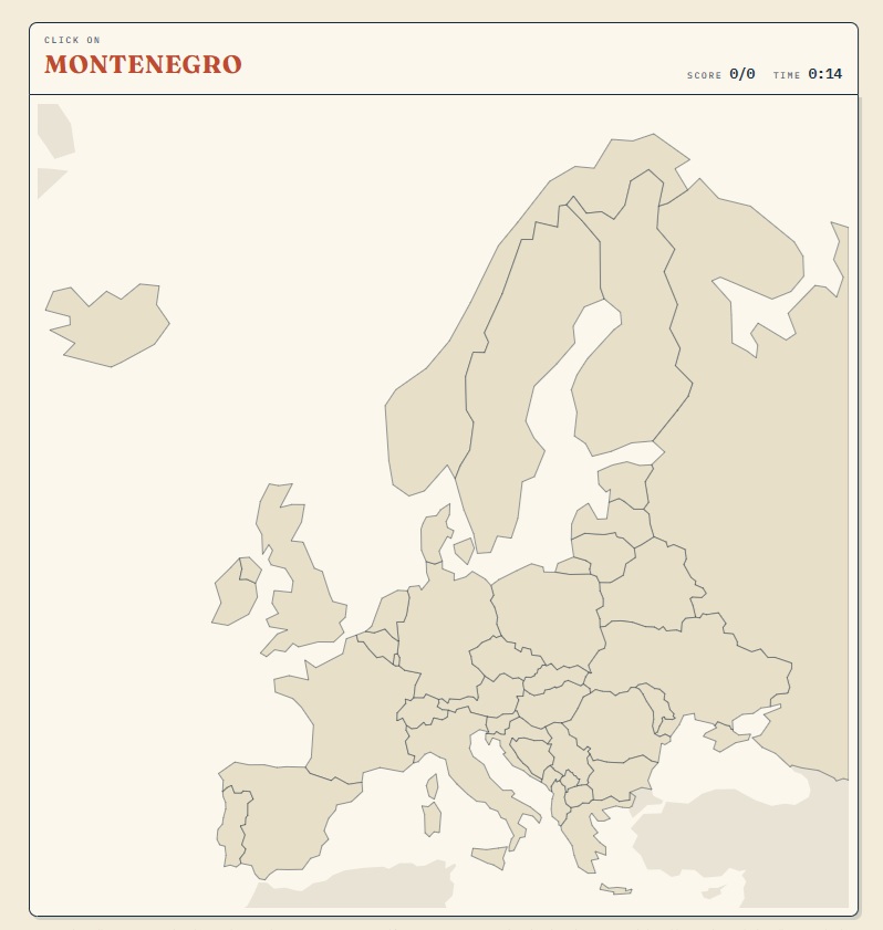 Countries of Europe Map Quiz Game - Brilliant Maps