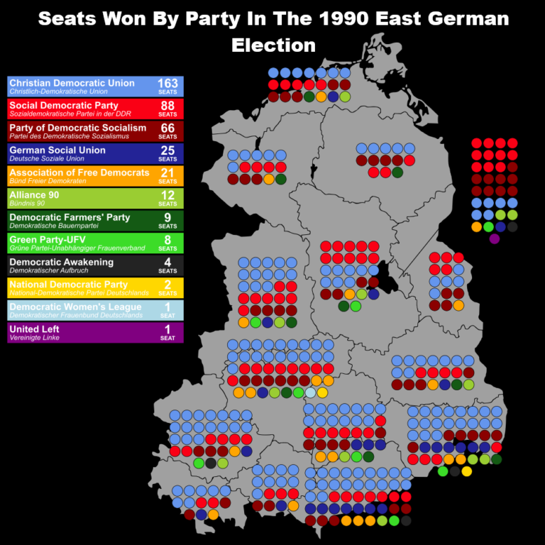 Map Of East Germany's One And Only Free & Fair Election - Brilliant Maps