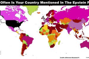 How Often Is You Country Mentioned In The Epstein Files?