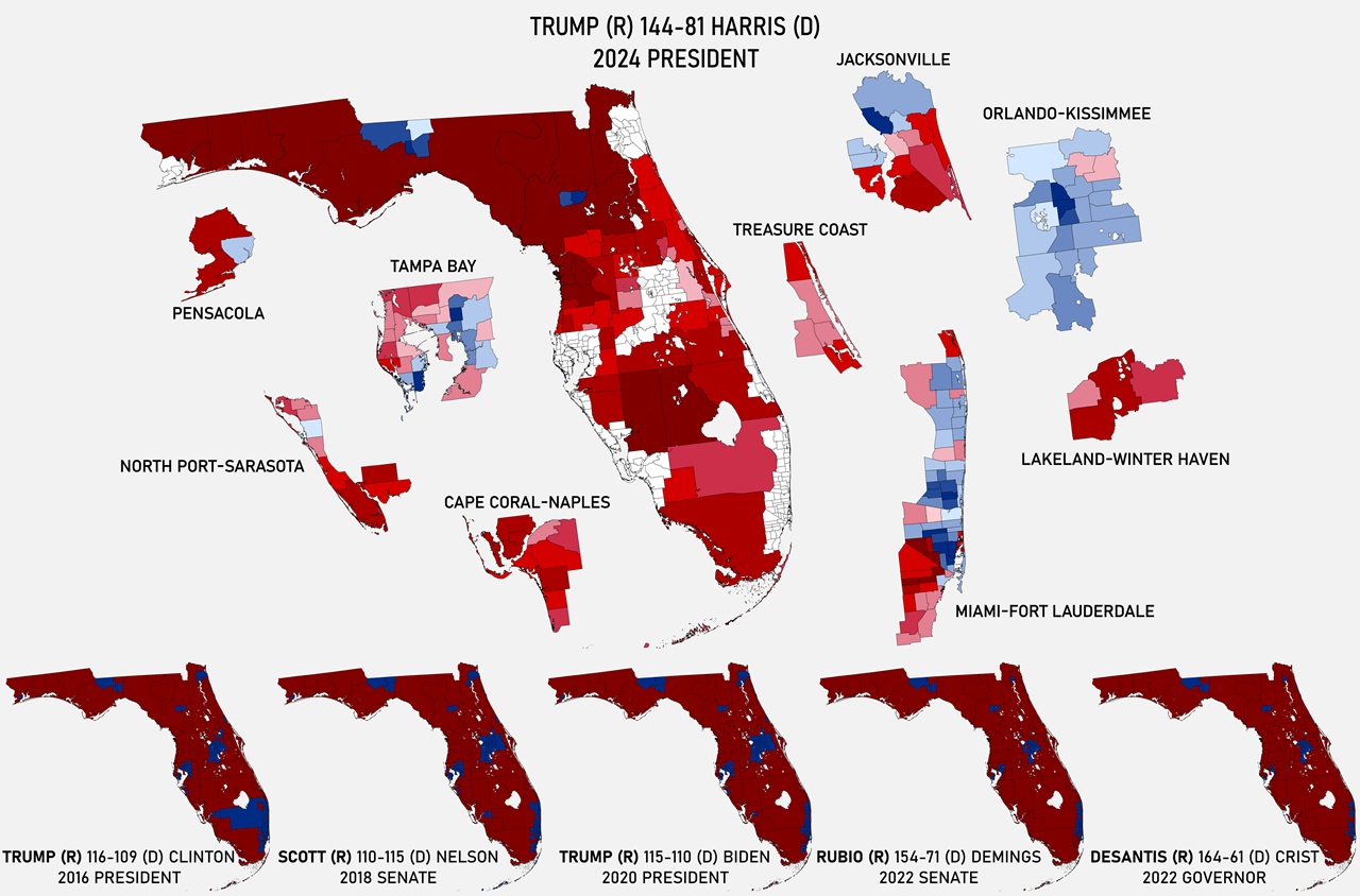 Florida if it had 100k per house member
