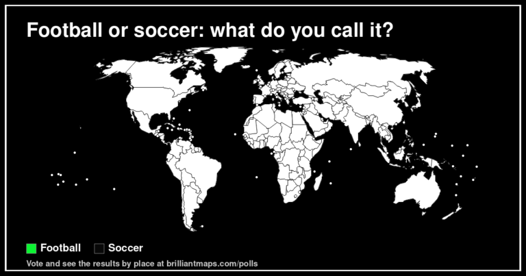 Football or soccer: what do you call it? (map poll)