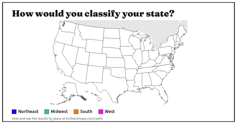 How would you classify your state? (map poll)
