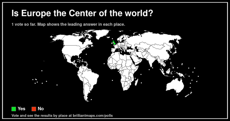 Is Europe the Center of the world? (map poll)