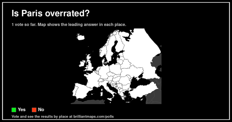 Is Paris overrated? (map poll)