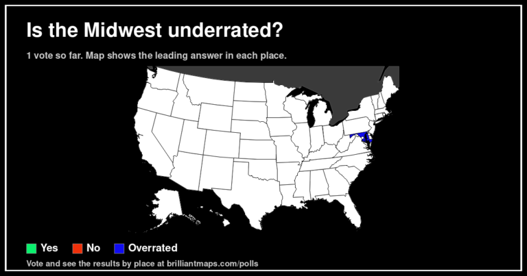 Is the Midwest underrated? (map poll)