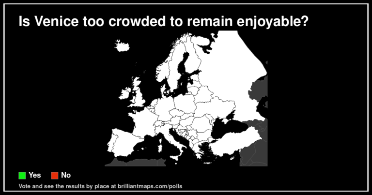 Is Venice too crowded to remain enjoyable? (map poll)