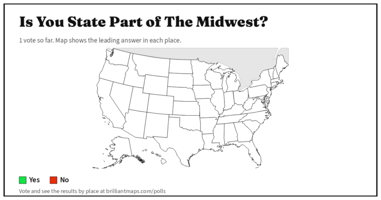 Is You State Part of The Midwest? (map poll)