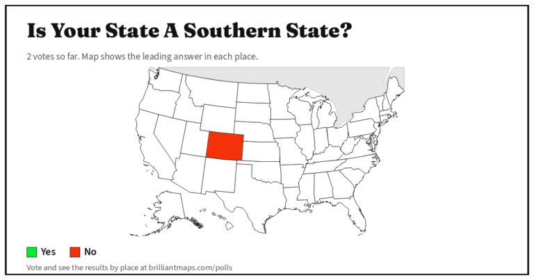 Is Your State A Southern State? (map poll)