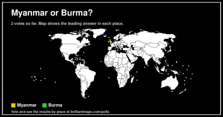 Myanmar or Burma? (map poll)