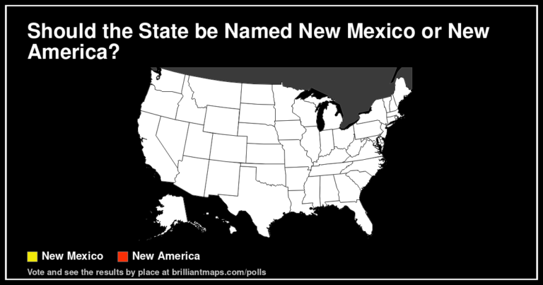 Should the State be Named New Mexico or New America? (map poll)