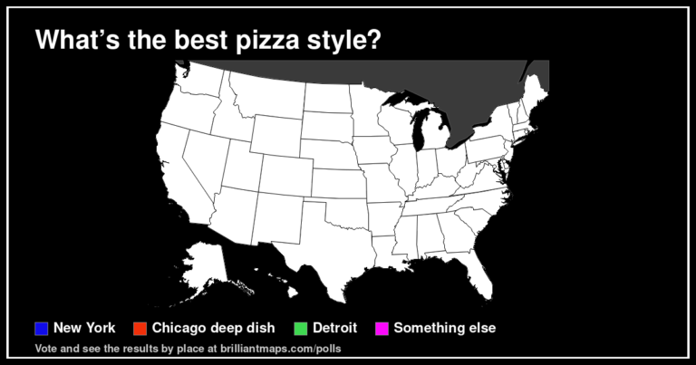 What’s the best pizza style? (map poll)