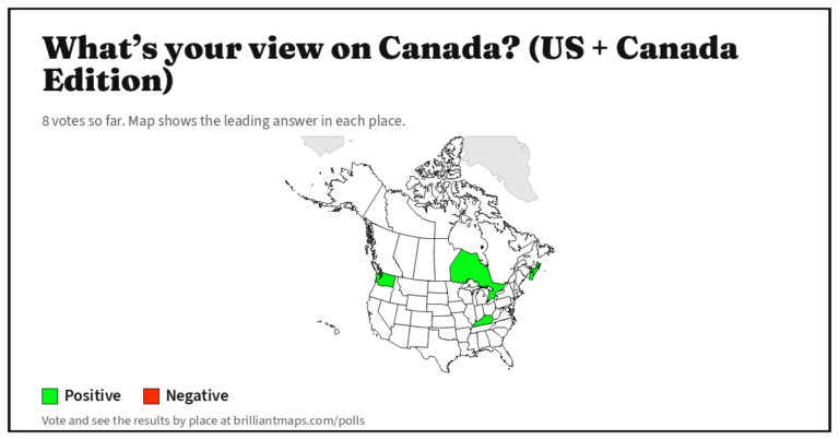 What’s your view on Canada? (US + Canada Edition) (map poll)