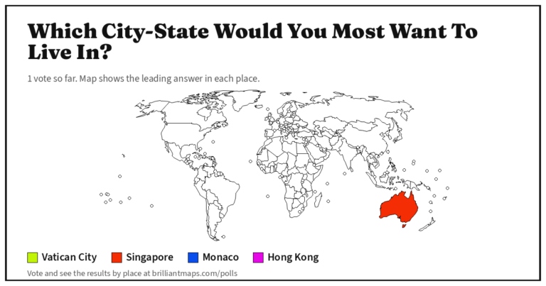 Which City-State Would You Most Want To Live In? (map poll)