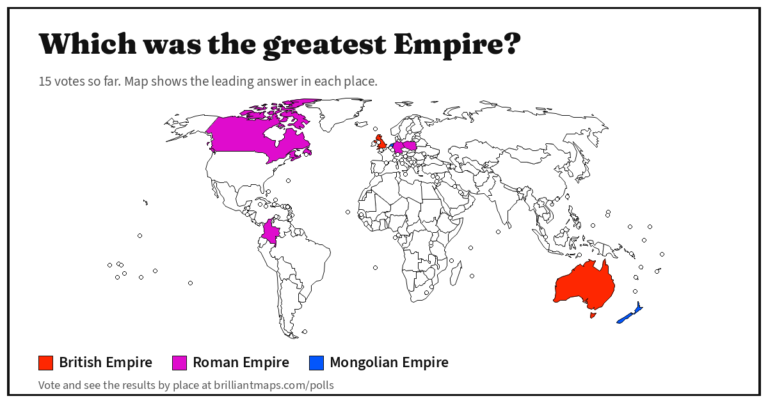 Which was the greatest Empire? (map poll)