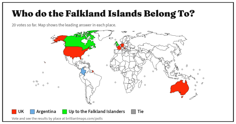 Who do the Falkland Islands Belong To? (map poll)
