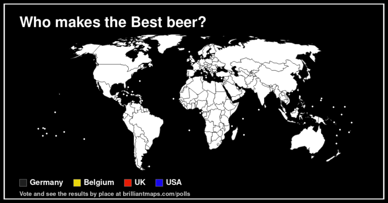 Who makes the Best beer? (map poll)