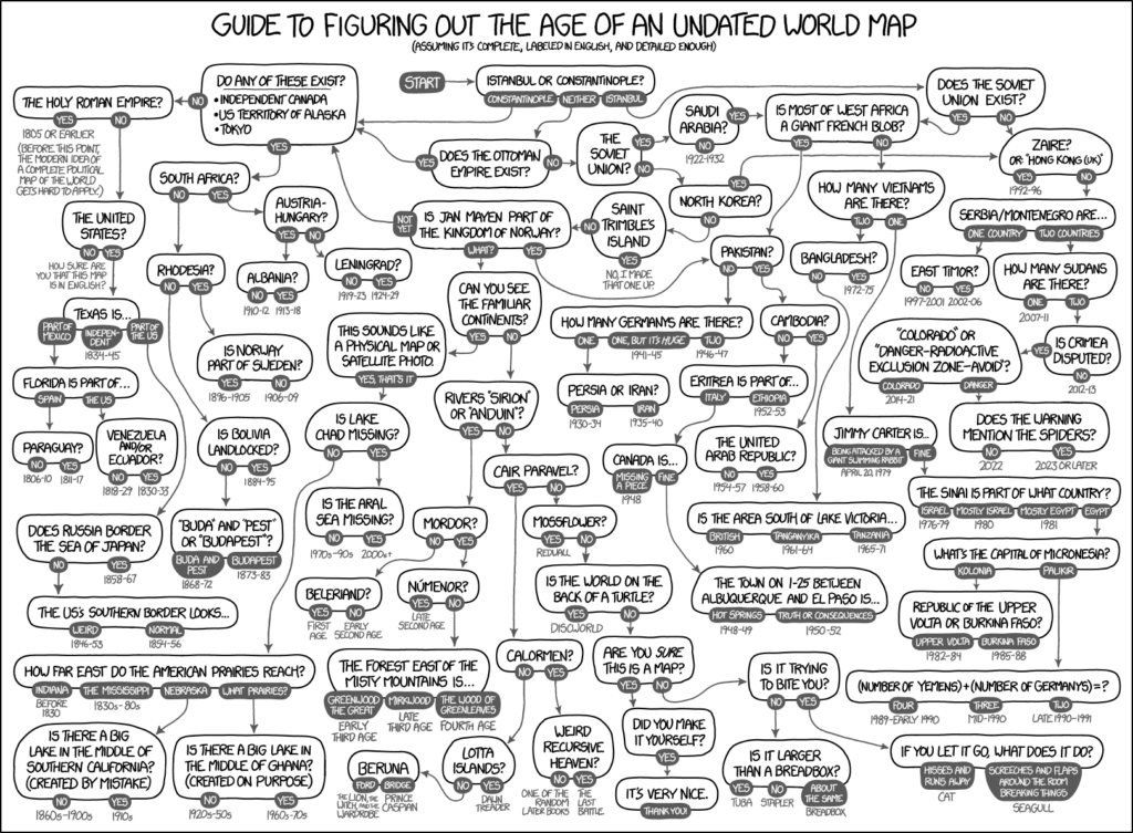How To Date An Undated World Map - Brilliant Maps