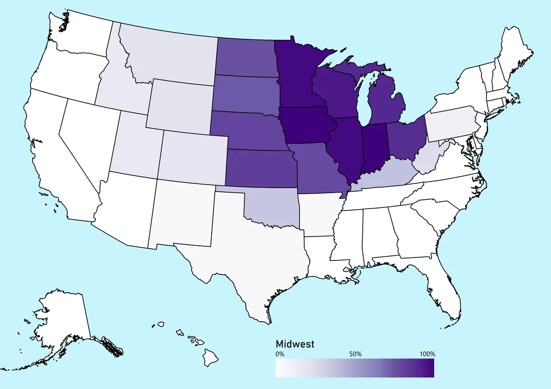 Where Redditors Think The Midwest Is