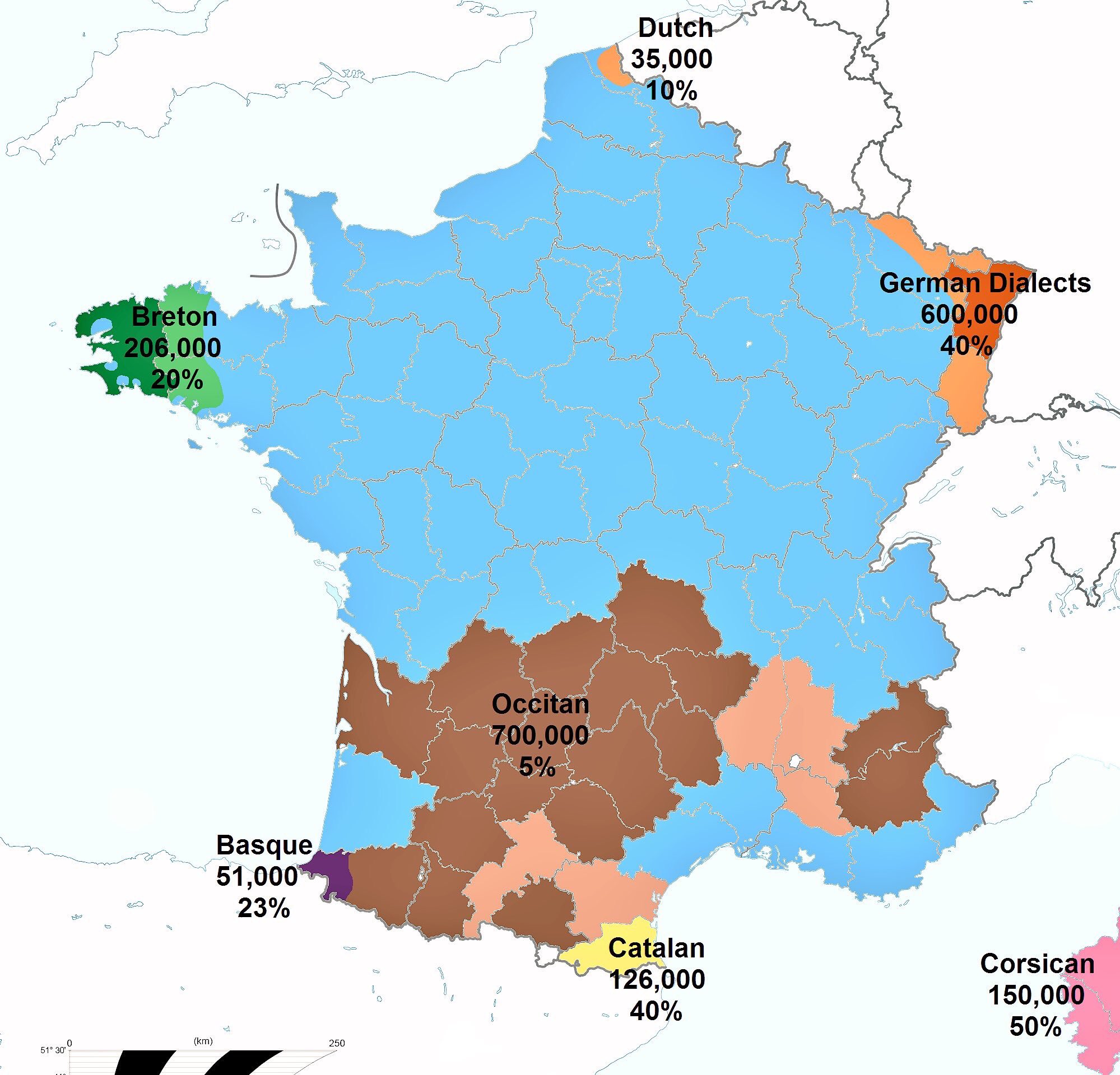 Minority Languages In France Brilliant Maps