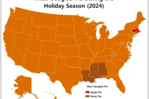 Map of The Most Popular Pie By State