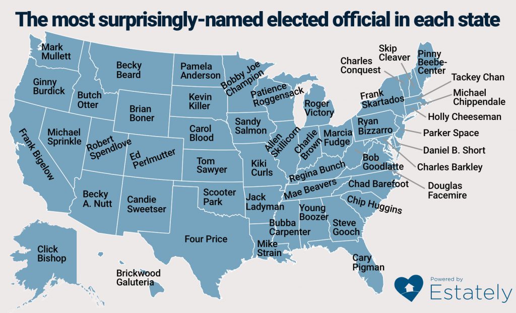 The Most Surprisingly-Named Elected Officials in Each State